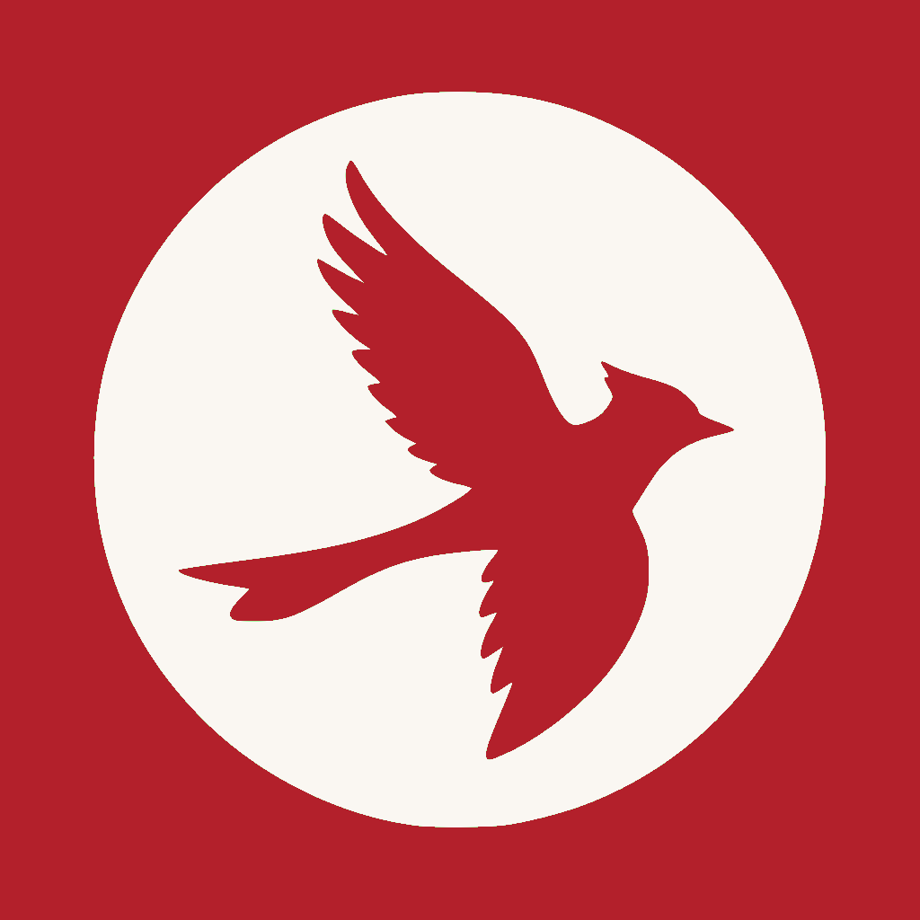 Square icon, crimson