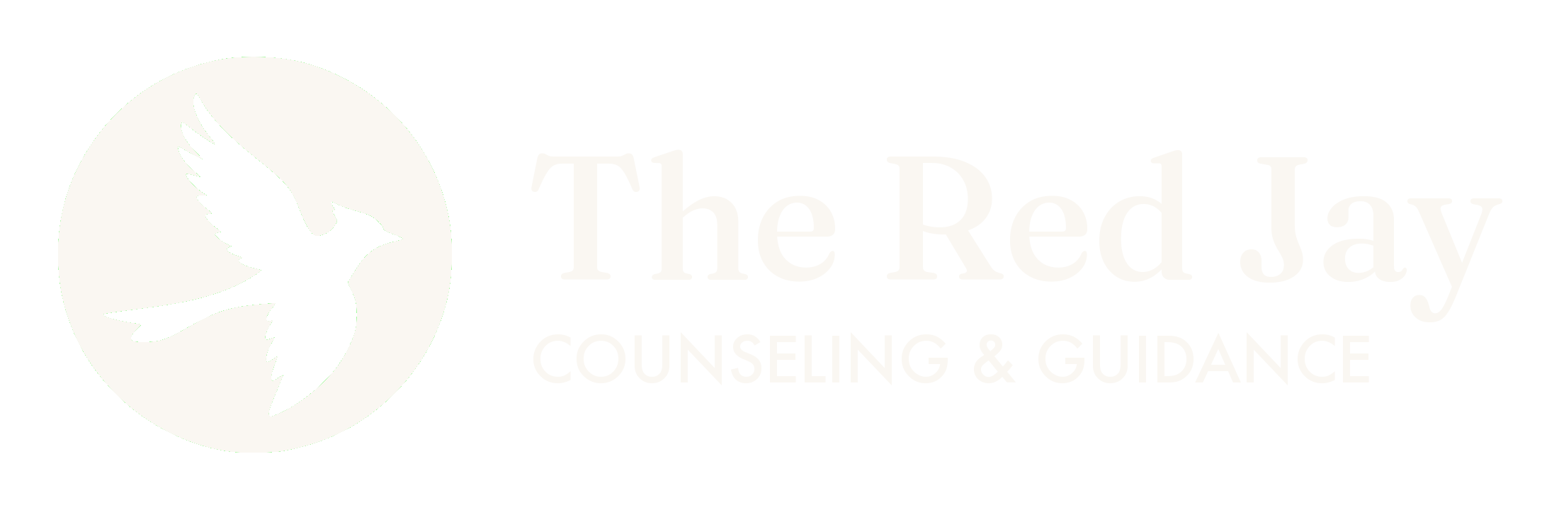 Horizontal logo, ivory